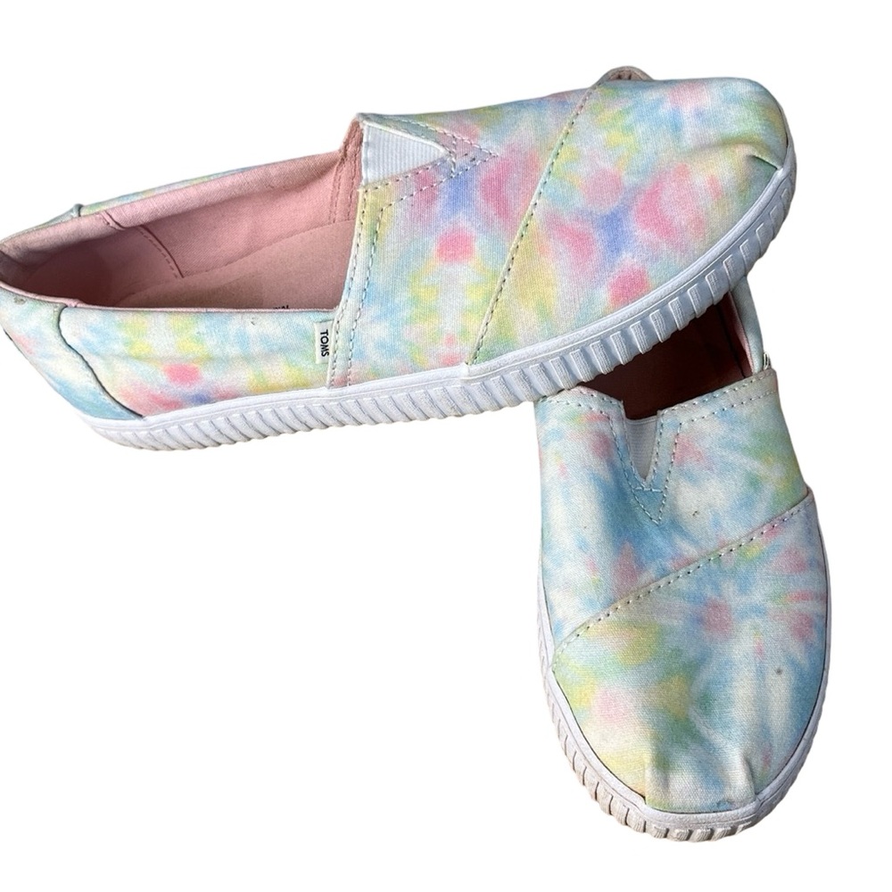 Toms Tie Dye Alpargata Canvas Womens Shoes Size 9
